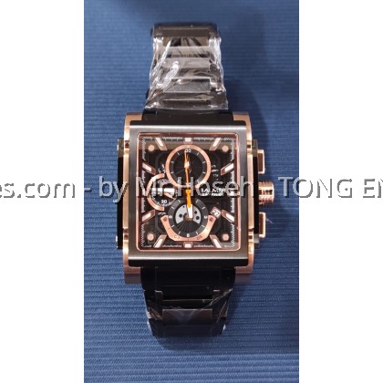 Balmer 42mm Rectangle XL Chronograph Men Quartz Watch A8144G BRG-48
